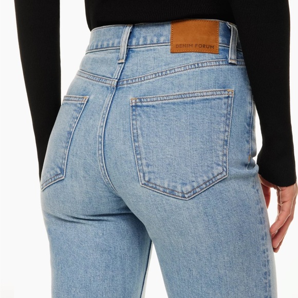NWOT Denim Forum Arlo High Rise Straight 28L - Picture 2 of 3